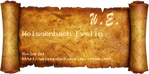 Weissenbach Evelin névjegykártya